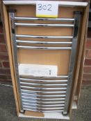 400mm x 800mm CurvedTowel Radiator Chrome