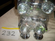 2 Pairs Dale Hardware Faceted Crystal Knob