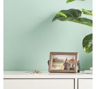 (AP179) Industrial Single Photo Frame Solid MDF frame coated in dark brown veneer, with sturdy...