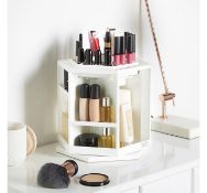 (AP192) White Rotating Makeup Organiser The convenient way to store and display cosmetics and ...