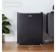 (AP80) 75L Fridge with Ice Box A+ energy rating for more efficient operation and lower power c...
