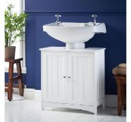 (AP182) Colonial Under Basin Cabinet MDF with chrome handles Water resistant & easy to clean ...