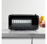 (AP79) 2 Slice Glass Window Toaster With transparent panels on each side, this sleek 2-slice t...