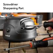 (AP42) Electric Knife Sharpener Two stage sharpening system grinds, hones & defines knives for...