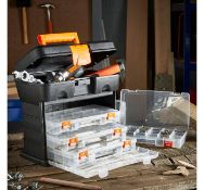(HZ42) DIY Carry Case Versatile 2 in 1 utility box with storage drawers - ideal for storing to...