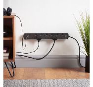 (AP226) 6 Socket Extension Lead & USB Slender 6 gang extension lead with approx. 1.9m of cable...