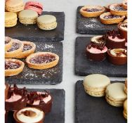 (AP115) Set of 6 Slate Cheese Boards Modern slate design ideal for dinner parties and buffets ...