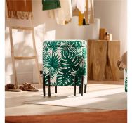 (HZ152) Tropical Storage Stool Remove foam top lid to access internal storage Legs feature no...