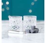 (AP233) Whisky Glasses & Stones Gift Set This impressive set has everything a real whisky conn...