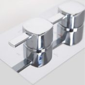 (GC1000) Square Two Way Concealed Mixer Valve. RRP £99.99