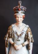 Queen Elizabeth 2nd Porcelain Figure By Michael Sutty
