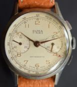 Vintage Olma Chronograph Landeron Movement Serviced