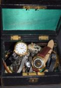 Box Of Watches Both Quartz And Mechanical