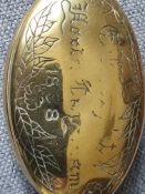 1898 Brass Snuff Box