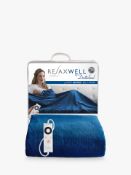 Dreamland, Relax Well Luxury Heated Teal Throw 120x160 cm