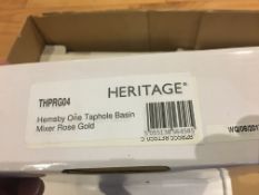 Heritage Hembsby One Tap Hole Basin Mixer Rose Gold THPRG04
