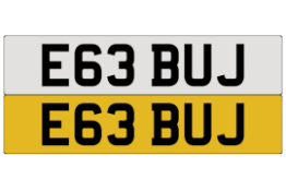 E63 BUJ on DVLA retention, ready to transfer