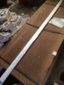 Crate of approx 90 kitchen cornice/pelmet trims, new bagged modern gloss white