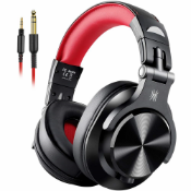 Boxed Brand New Pair of OneOdio A71 Red & Black Wired DJ Headphones RRP £50
