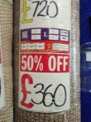 Bolero Tan Polypropylene Carpet 19'6X13' (6X4M)