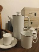 Thomas Germany White Porcelain Platinum Silver Band Coffee