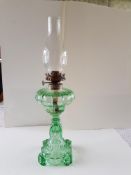 Vintage Glass Oil Lamp