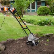 (LT8) Electronic 1050W Tiller Powerful 1050W motor and extra long 10m cable Capable of tillin...