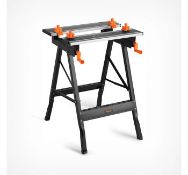 (LT42) Aluminium Top Workbench Aluminium worksurface with plastic stoppers for securing workpi...