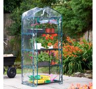 (LT11) 4 Tier Mini Greenhouse Keep conditions controlled for your plants, seeds and seedlings ...