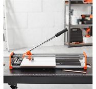 (LT43) Manual Tile Cutter 430mm Make precise diagonal and straight cuts into floor and wall ti...
