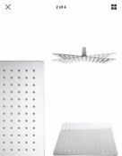(WS108) 300mm Square Shower Head - Stainless Steel.