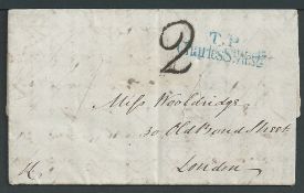 Cyprus 1842 (June 30) Entire letter written by a member of the British Consulate staff