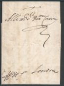 Forwarding Agents/France 1585 Entire letter sent from Paris to London