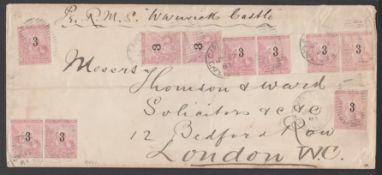 CAPE OF GOOD HOPE 1881 Cover from Cape Town to London 