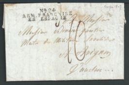 Spain / France 1809 (Mar. 2) Entire letter (small edge fault) from Burgos