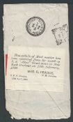 Jamaica / Crash & Wreck 1896 Cover from New York to Jamaica