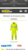 10 X Xl Yellow Coverall By VizwearRef - 51