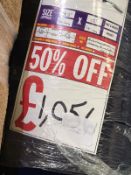 4.4x4M Hessian Back. Axminster Navy Pindot 80% Wool.Ref - 527