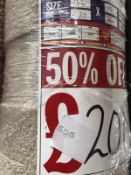 4.2x4M Felt Back. Vantage Oyster. 100% Poly.Ref - 505
