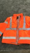 Orange Hi Vis Fleece Jackets. Size 2Xl. Zip Pockets. By VizwearRef - 48
