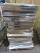 (WG23) Pallet To Contain 13 x NEW 600mm Corner Wall Cabinet Lancaster Oak. Huge Profit Potentia...