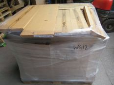 (WG12) Pallet To Contain 40 Items Of New Kitchen Stock. To Include: IVORY GLOSS CURVED DOOR CO...
