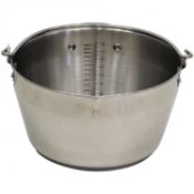 (SK186) 9L Stainless Steel Maslin Jam Preserving Pan with Handle The stainless steel masli...