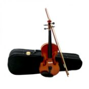 (SK50) Full Size 4/4 Acoustic Violin Set with Case, Bow & Rosin If you're learning to play...