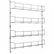 (SK65) 4 Tier 32 Jar Spice Herb Rack Kitchen Storage Wall Mountable The spice rack is the pe...