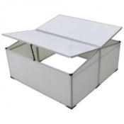 (SK44) Dpuble Aluminium Garden Plant Vegetable Cold Frame Grow House Constructed with a larg...
