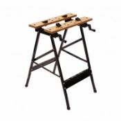 (SK145) Folding Foldable Trestle Work Bench Workbench Portable 100kg The trestle workbench f...