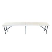 (SK15) 4 person 6ft Portable Folding Heavy Duty Outdoor Trestle Bench Chair The folding tres...