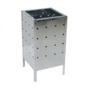 (SK31) 90L Square Garden Galvanised Incinerator Fire Bin Rubbish Pit The square incinerator ...