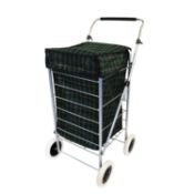 (SK87) 4 Wheel Folding Shopping Trolley Bag Cart Market Laundry This folding trolley is pe...